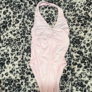 Light Pink Halter Swimsuit